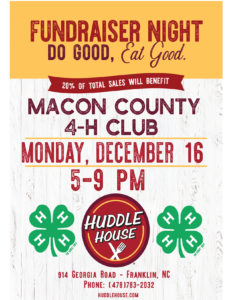 Cover photo for Macon County 4-H Huddle House Fundraiser