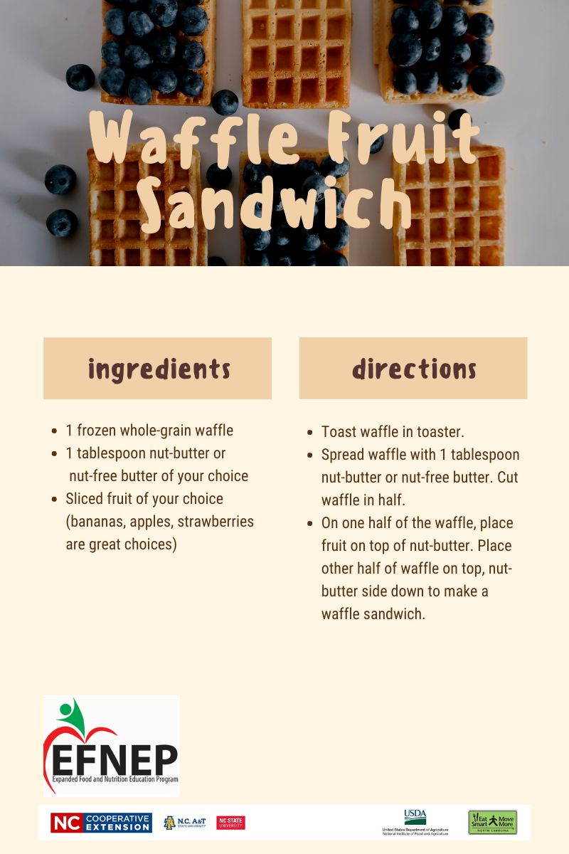 Waffle Fruit Sandwich
