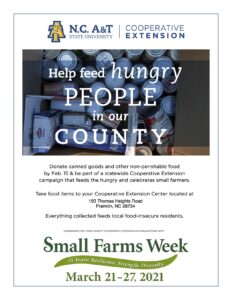 Small Farms Week Food Drive