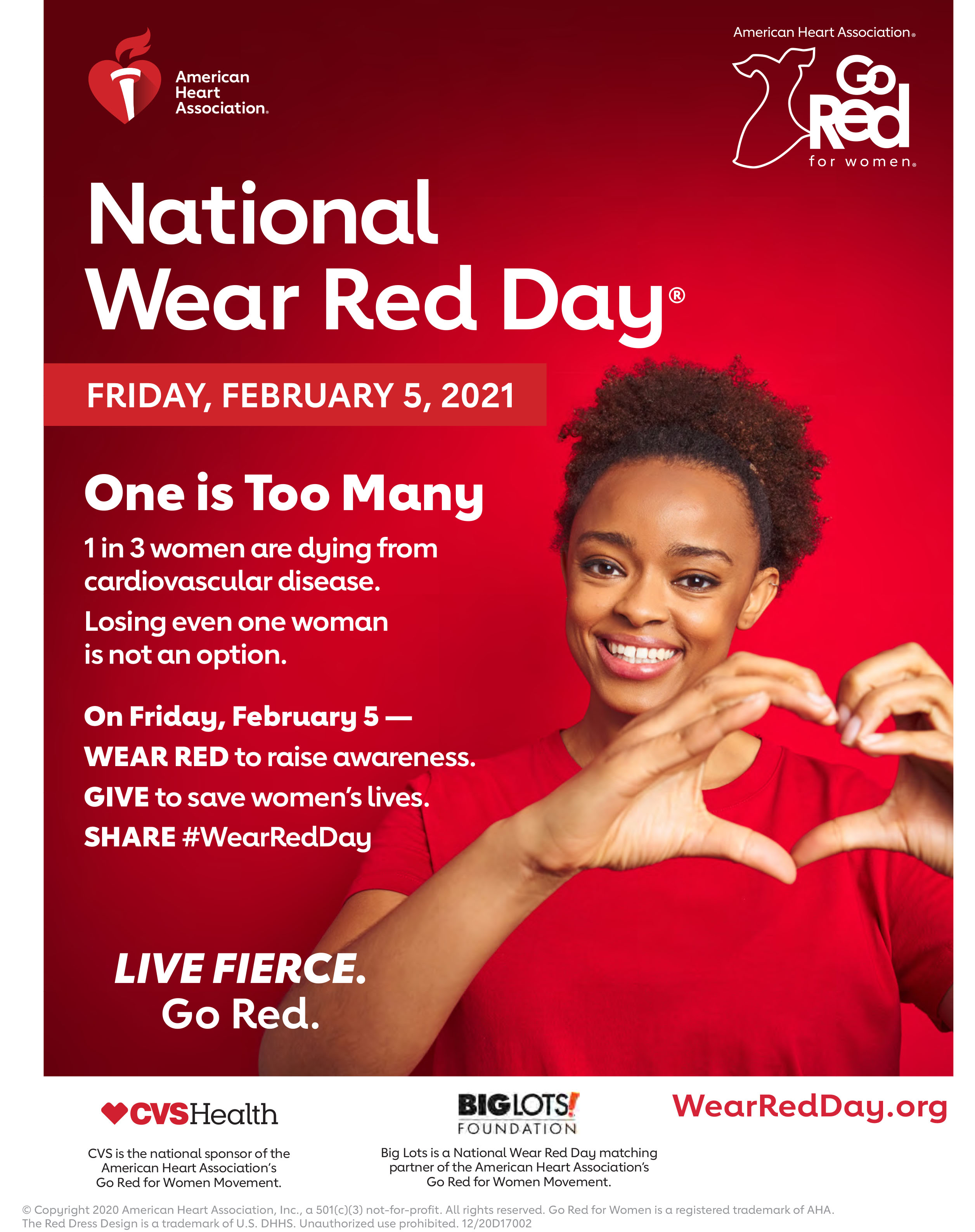 2021 Wear Red Day Poster Ask Sponsor 