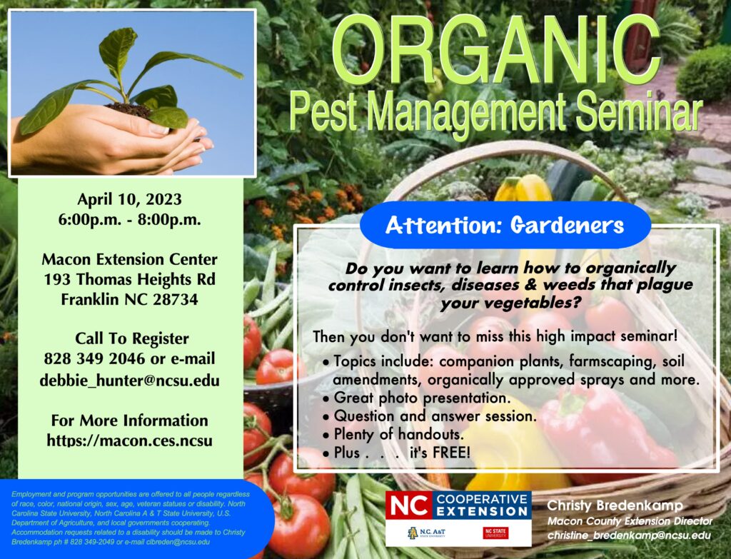 Organc Pest Managment Flyer