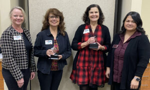 Rhonda and Seydel with awards